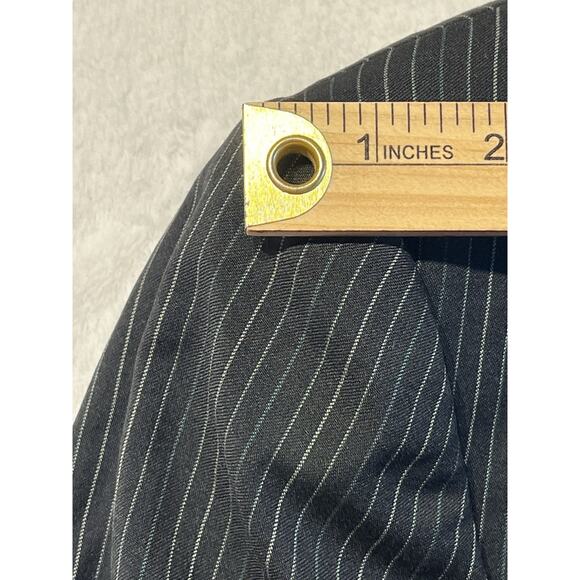 Ermenegildo Zegna 40R Black with Emerald Green Gray Dotted Stripe Blazer - Picture 10 of 16